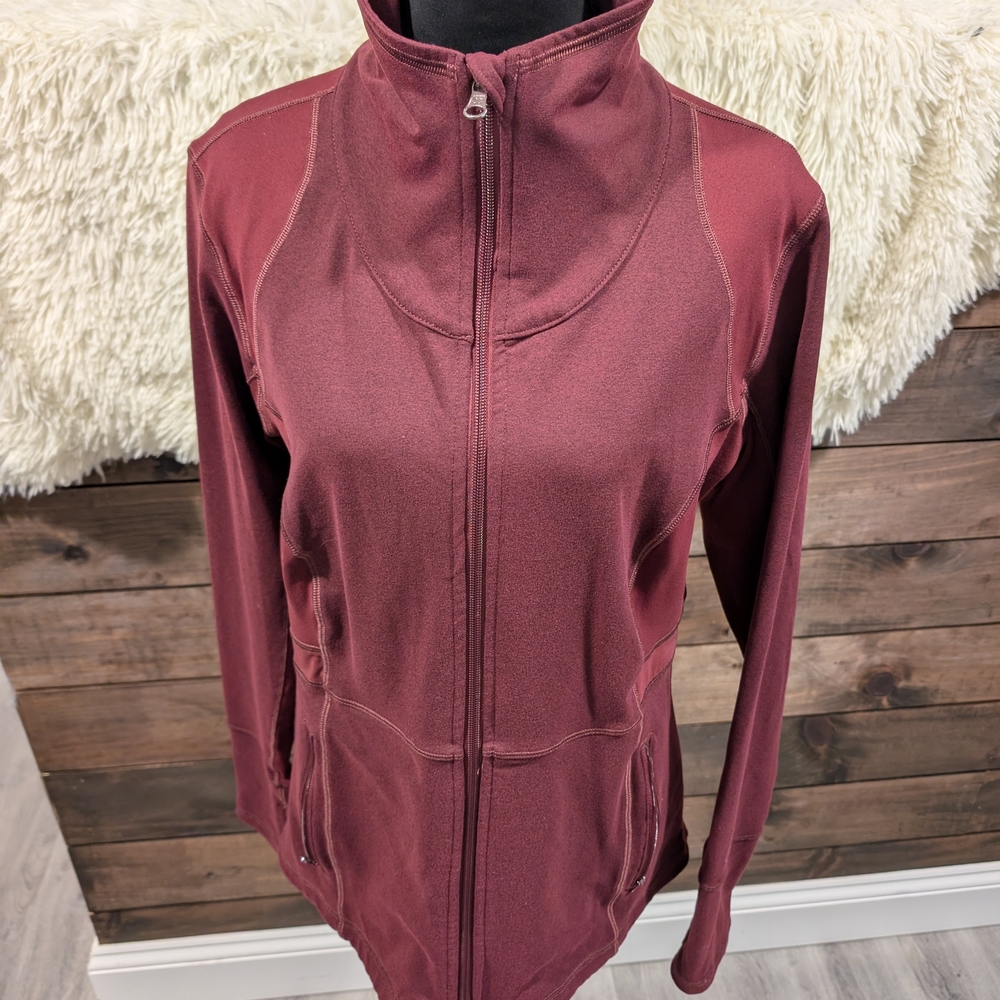 CALIA by Carrie Underwood Maroon Utility Jacket